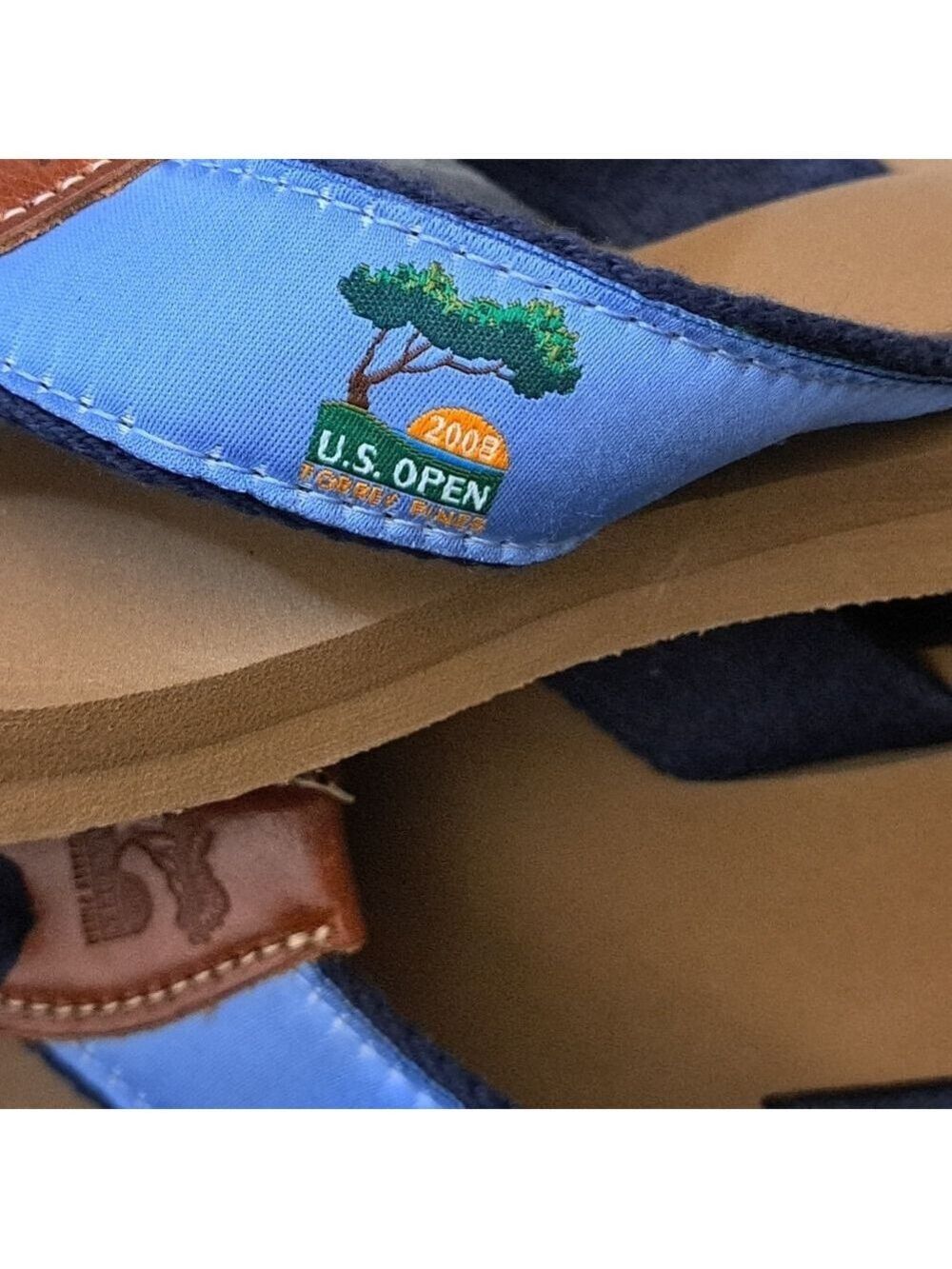 2008 US OPEN TORREY PINES golf sandals flip flops beach coastal lightweight M-L - Picture 8 of 9
